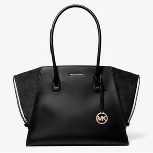 Michael Kors Avril XL Black Tote Shoulder Bag